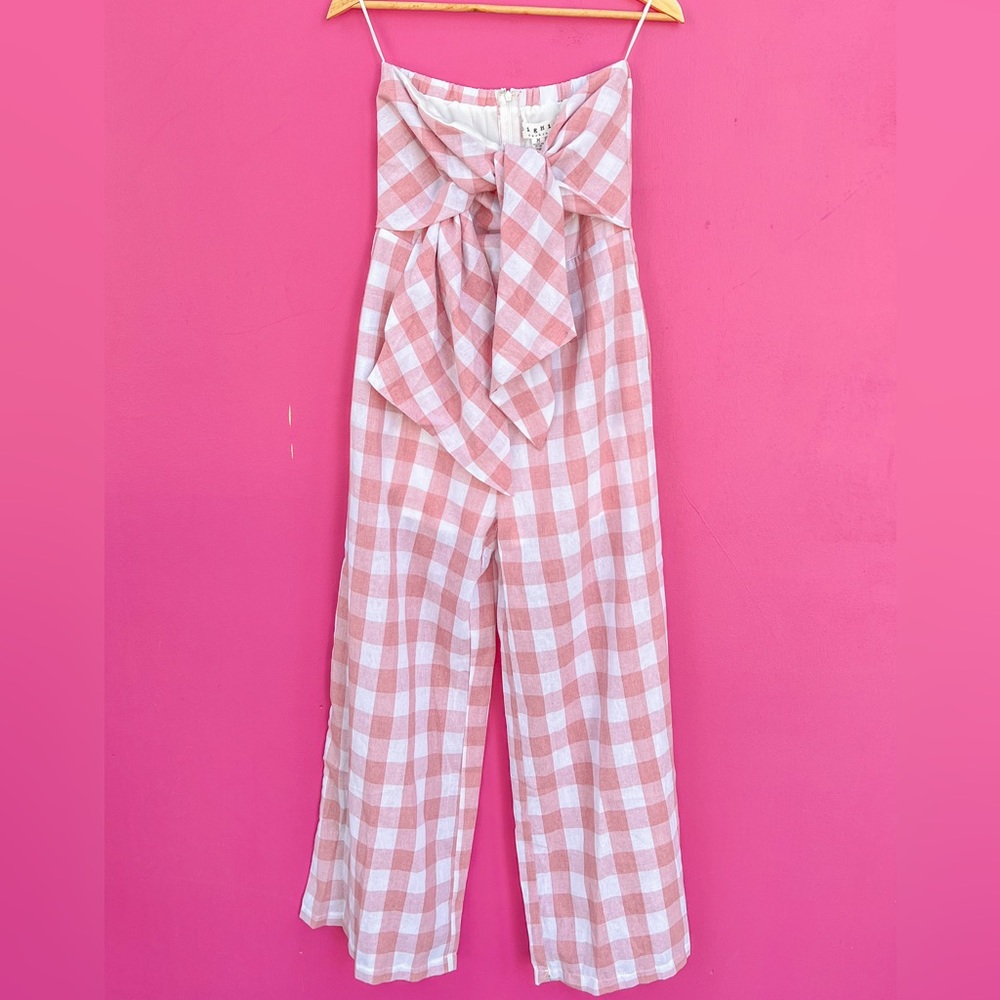 Gingham Strapless Jumper